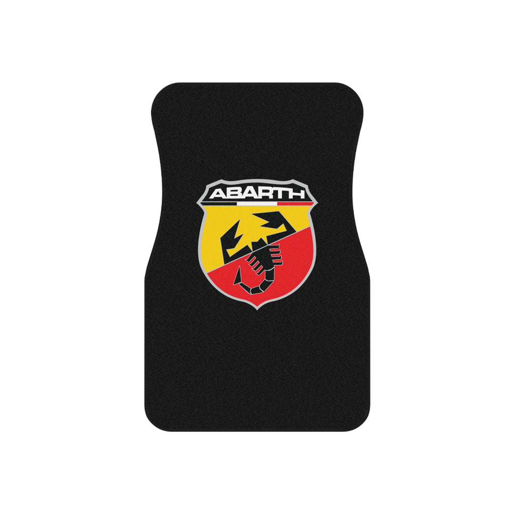4 Piece Universal Abarth Car Floor Mats Set Racing Sport Auto Interior Accessories