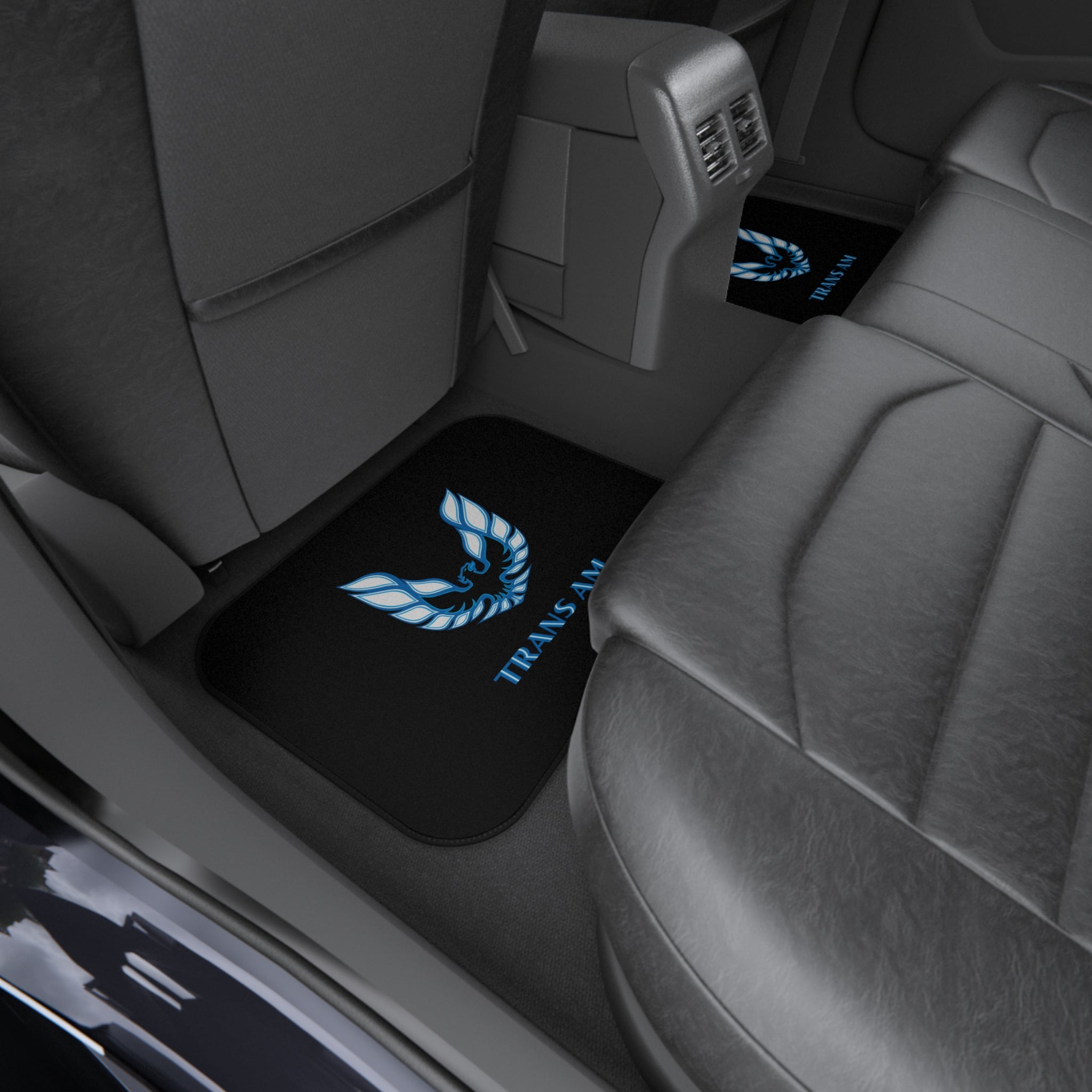 Trans Am Logo Car Mats (Set of 4) — Blue Firebird Floor Mats