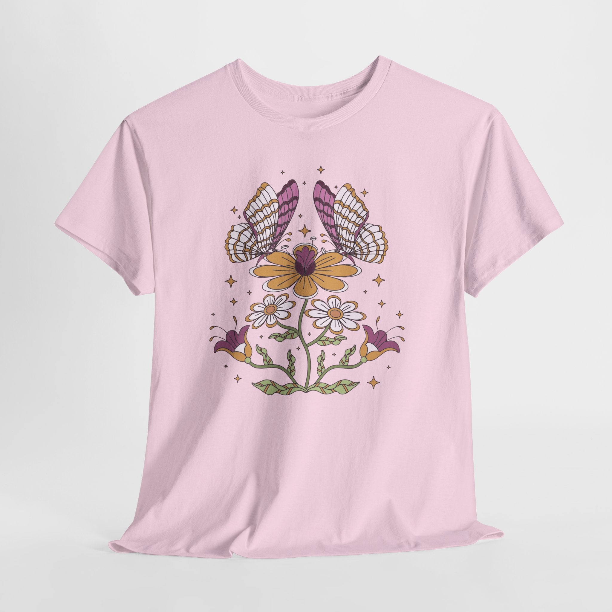 Boho Butterfly Floral T-Shirt