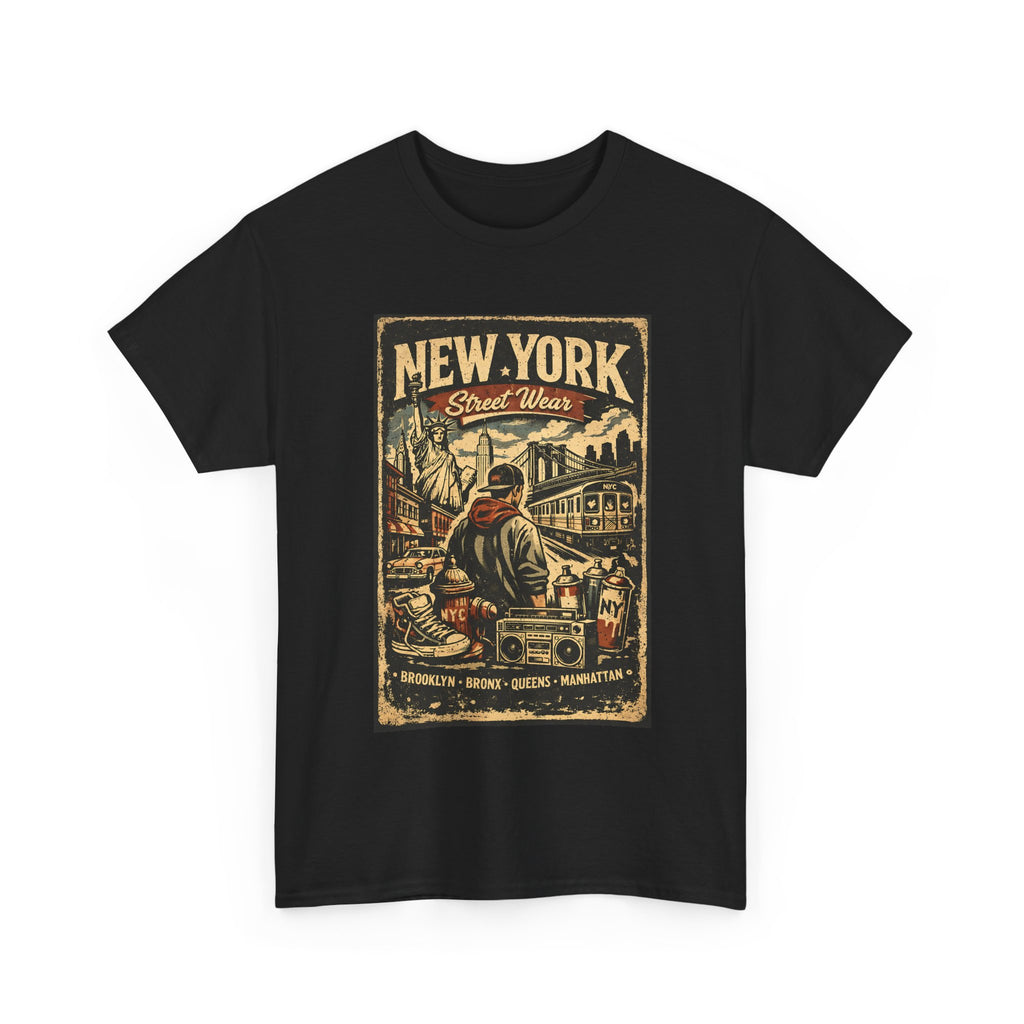 New York T Shirt Streetwear Graphic Tee, NYC Urban Vintage Shirt, Brooklyn Bronx Manhattan Unisex