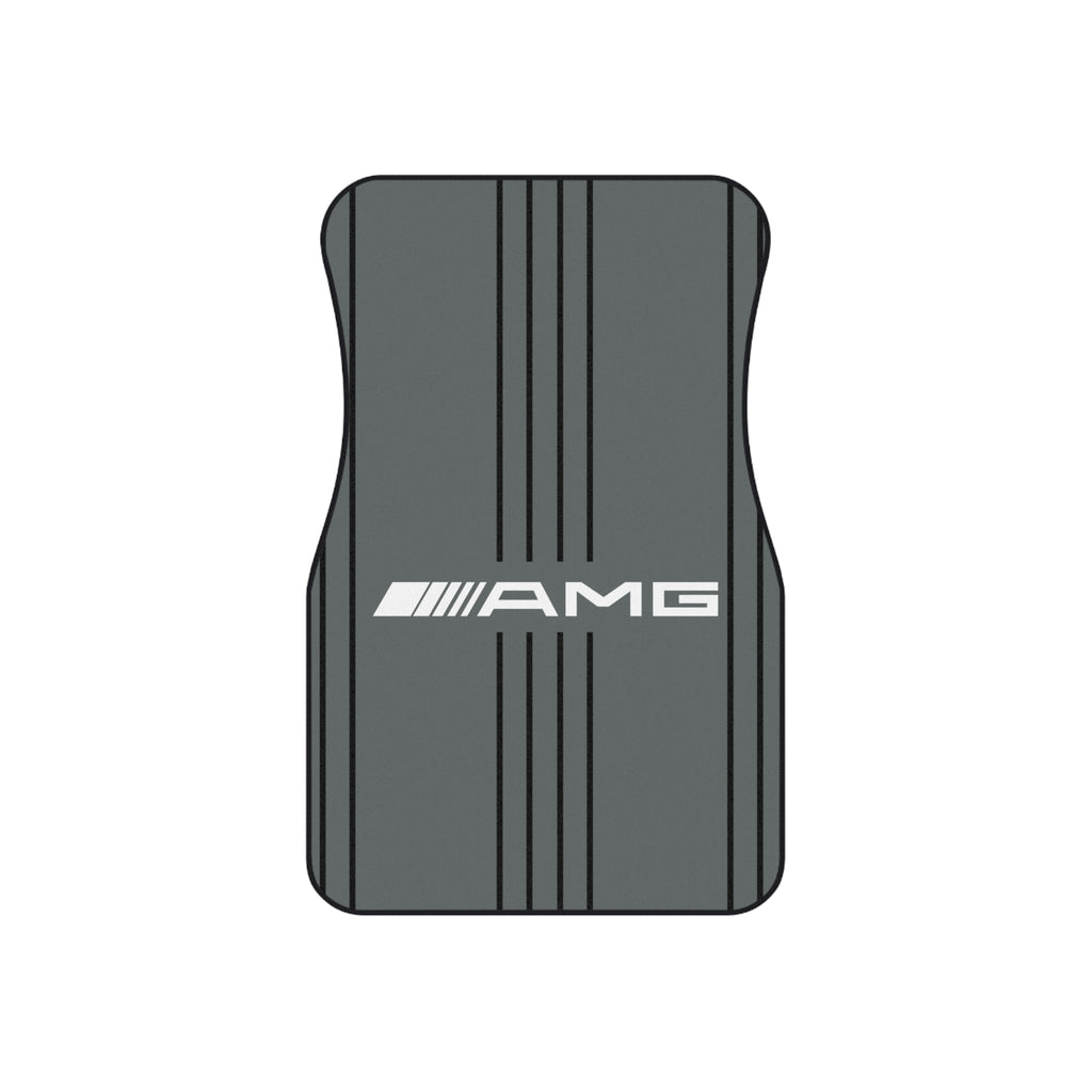 AMG Style Car Floor Mats Set of 4 Gray Universal Performance Auto Mats