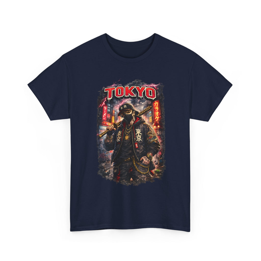 Tokyo Streetwear T Shirt, Japanese Urban Graphic Tee, Cyberpunk Style Unisex Shirt
